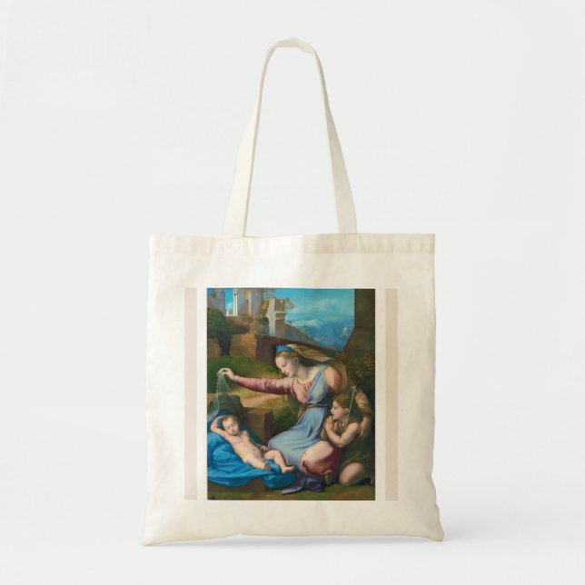 Raphael Madonna de la Bolsa de Tote pequeña de la  (Frente)