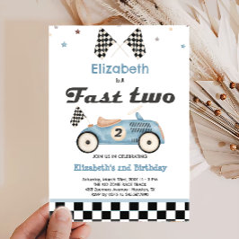 Rápidas dos invitaciones de cumpleaños de coches d