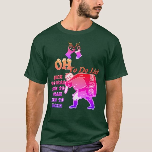 Rápido en escuchar la camiseta de los Navidades fu (Anverso)