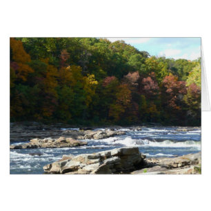Rapids del río Ohiopyle en el otoño de Pensilvania