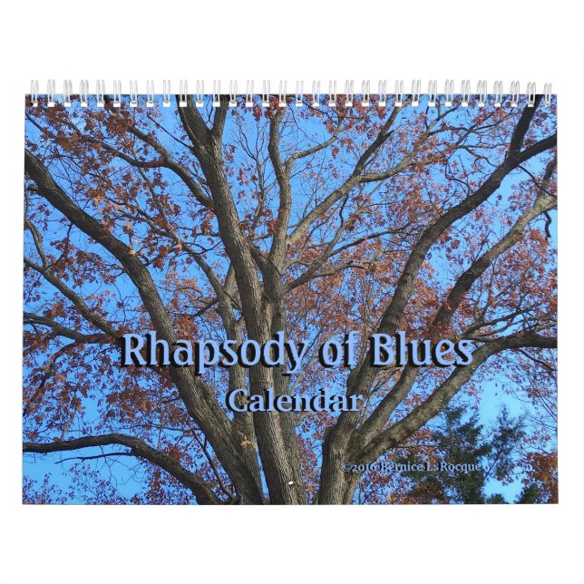 Rapsodia de azules - calendario (Tapa)