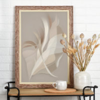"Rapsodia Emplumada" | Arte Abstracto Beige