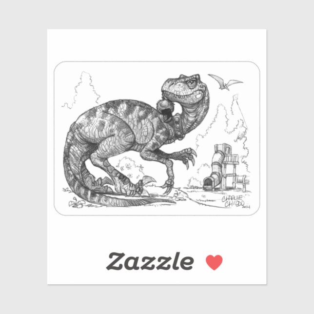 Raptor PygmyPets - Pegatina (Hoja)