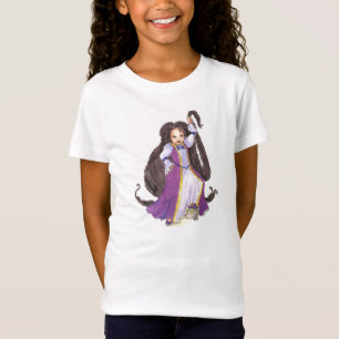 Rapunzel negro con la camiseta de los chicas de
