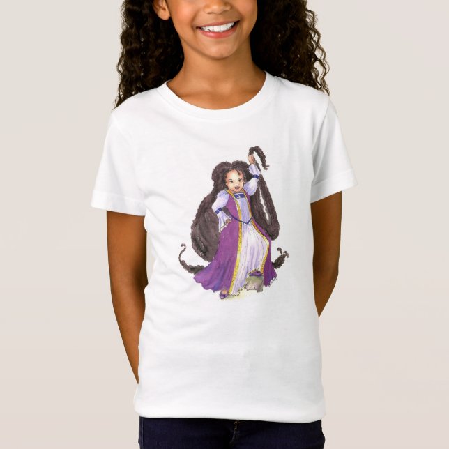 Rapunzel negro con la camiseta de los chicas de (Anverso)