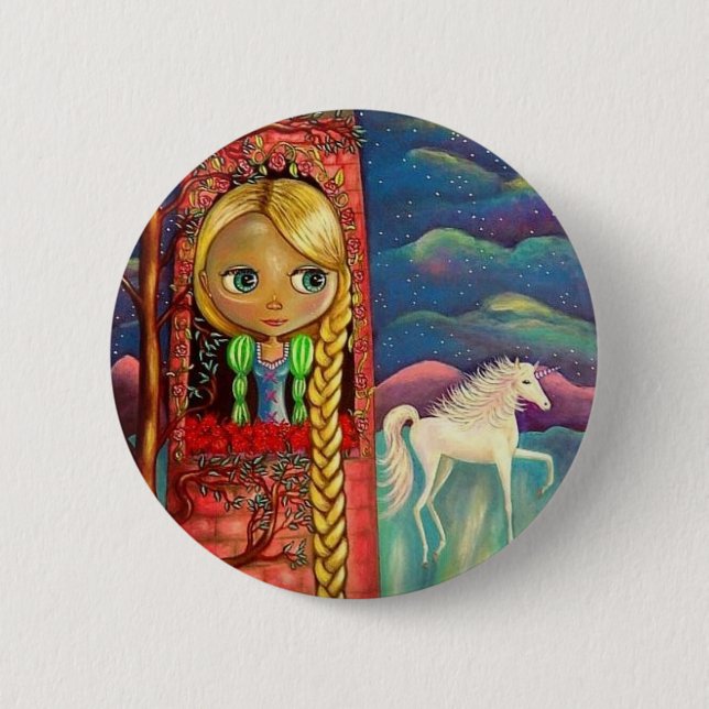 Rapunzel y el botón del unicornio (Anverso)