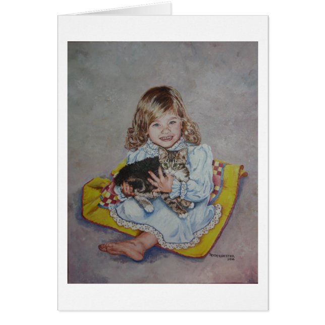 Raquel y su gatito (Frente)