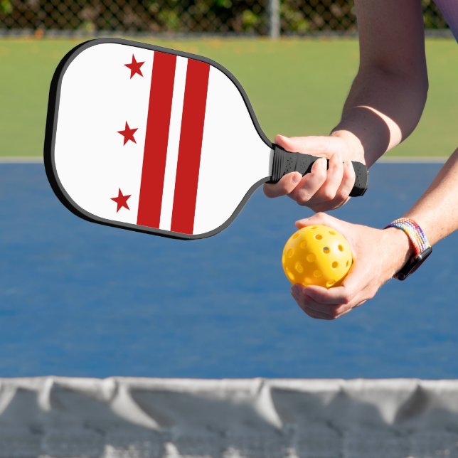 Raqueta de Pickleball, bandera de Washington DC (in situ)