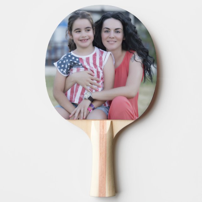 Raqueta de tenis de mesa de fotografía personaliza (Anverso)