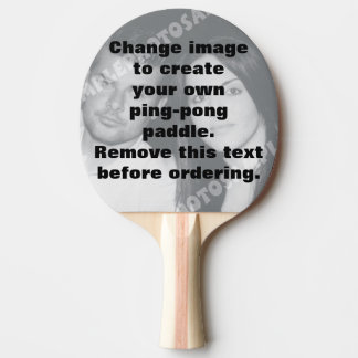 Raqueta de tenis de mesa de fotografía personaliza