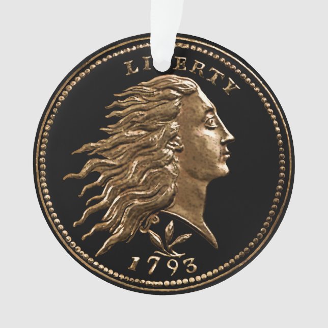 Rara Ornamento de Penny American Temprano (Anverso)