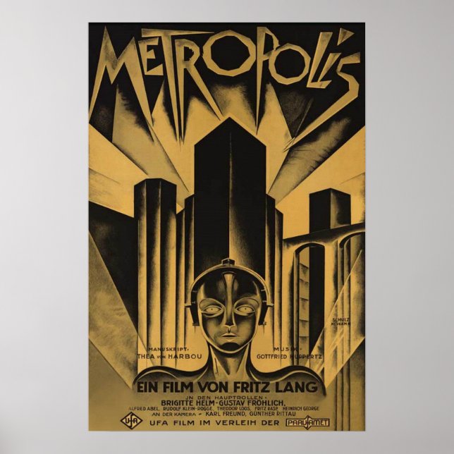Raras y famosas posters de cine METROPOLIS (Frente)