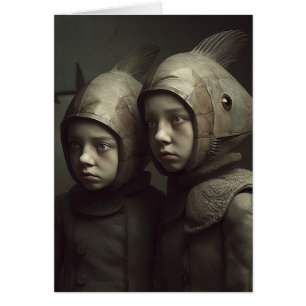 Raro Gemelos De Pescado Todas Las Ocasiones Tarjet