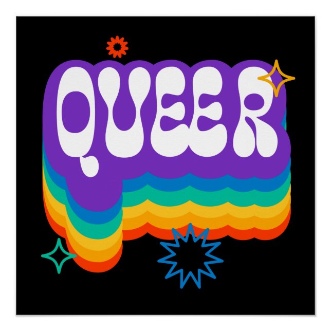 Raro. LGTB+Orgullo. Arcoiris. Poster (Anverso)