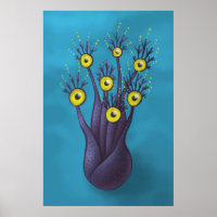 Raro Monstruo Horror Fantasía Arte