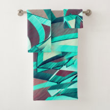 Rasas azules o cian sobre naranja rojizo rústico