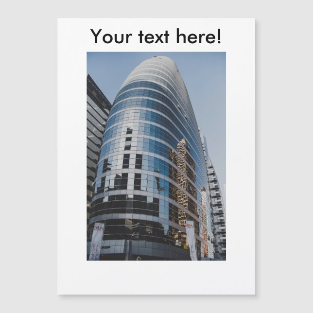 Rascacielos de vidrio de Dubái (Anverso)