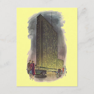 Rascacielos estilo deco retro Invitaciones movidas