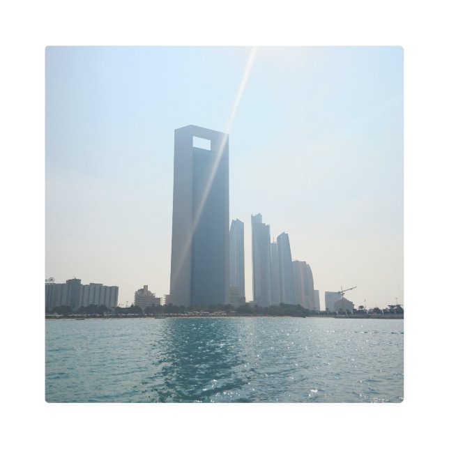 Rascacielos y Sunshine arte Metalizado de 16" x 16 (Anverso)