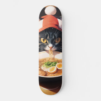 Rascal de Ramen Rollin: Gato en una patineta