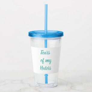 Rasgones divertidos de mi vaso de acrílico