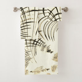 Rasgos curvos cruzados de nuez-marrón, fondo claro