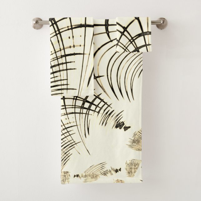 Rasgos curvos cruzados de nuez-marrón, fondo claro (In situ)