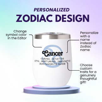 Rasgos de Personalizado de Rótulo zodiaco para el 