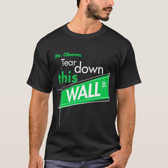 Rasgue abajo esta camiseta (verde) de Wall Street (Anverso)