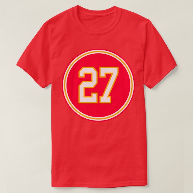 Rashad Fenton Número 27 Jefes de Jersey Kansas Cit (Diseño del anverso)