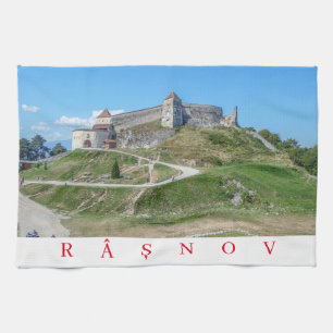 Rasnov Citadel vista de entrada toalla de té