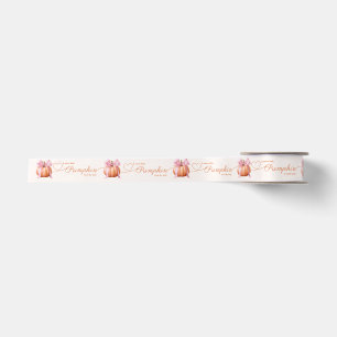 Raso Cinta para Baby Shower de Calabacita – Lazo Rosa