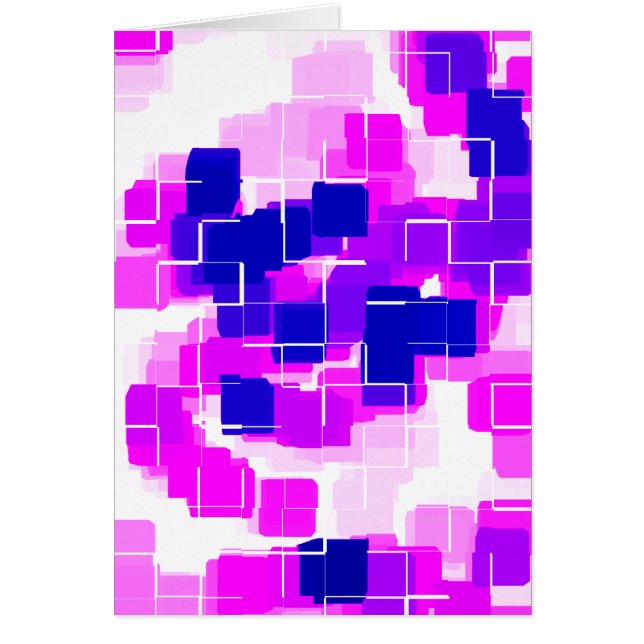 "Raspberry azul" Arte geométrico (Frente)