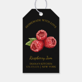 Raspberry casera simple Jam Hang Etiqueta l Negro