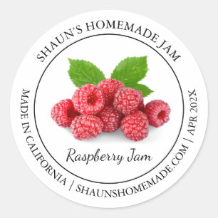 Raspberry Jam Etiqueta moderna