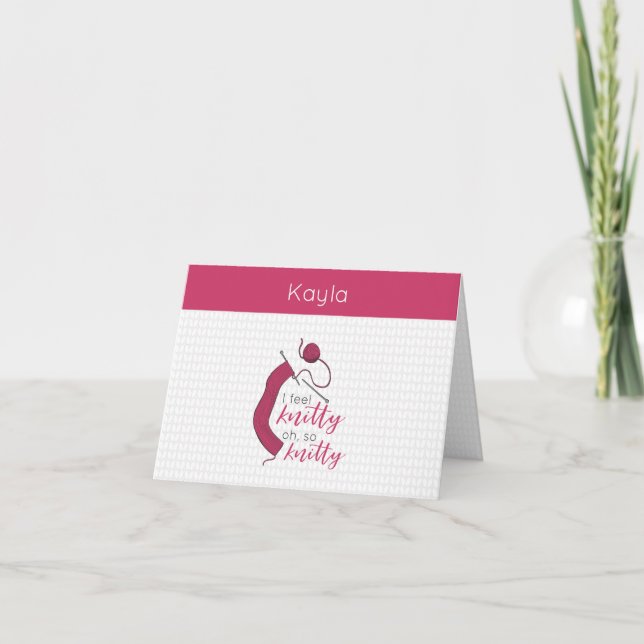 Raspberry Jam Me Siente Knitty, Oh Tanta Knitty (Anverso)