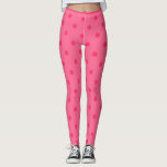 Raspberry Polka Dot Leggings<br><div class="desc">Las leggings de Punto Polka de frambuesa son divertidas y exóticas leggings para uso diario o gimnasio. Estas son cómodas y elegantes leggings fácilmente emparejadas con una camisa blanca y una capucha negra.</div>