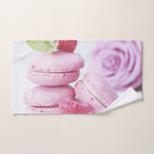 Raspberry rosa Macarons Foto pastelería francesa