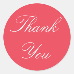 Raspberry Tropical Gracias Pegatinas