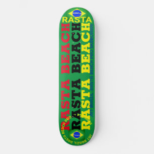 RASTA BEACH JMT BRAZIL 8 Placa de skateboard de 1/