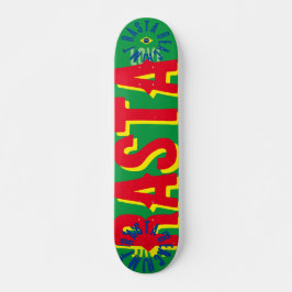 RASTA BRAZIL 7 Placa de skateboard de 3/4"