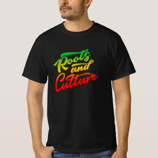 Rasta Colores Reggae Camiseta (Anverso)
