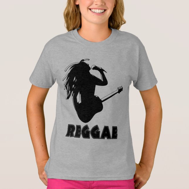 Rasta de música reggae Rastaman Guitar Kids Hoodie (Anverso)