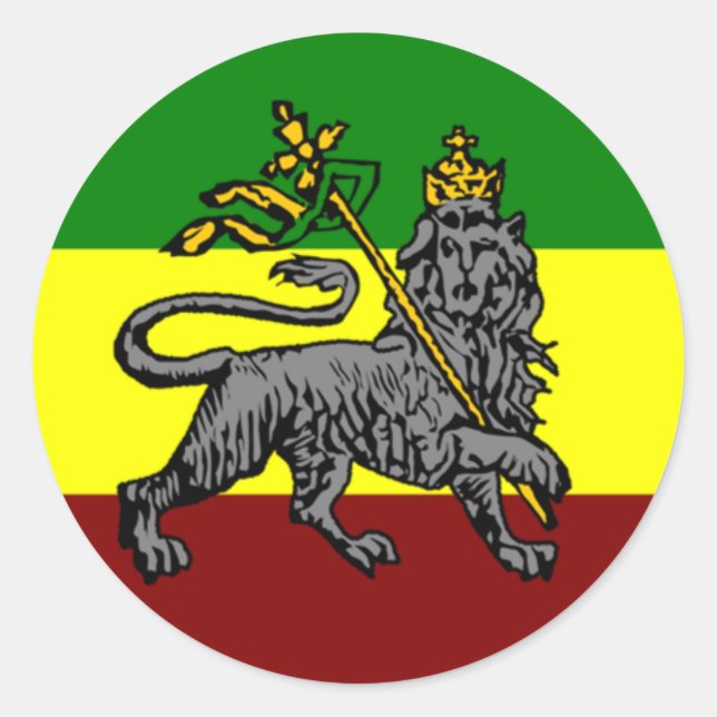 Rasta Flag pegatina (Anverso)