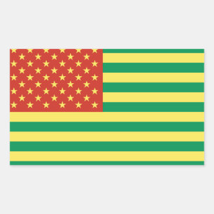 Rasta Flag Pegatinas de Estados Unidos
