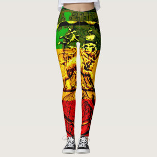 Rasta Leggings León del diseño de Judah