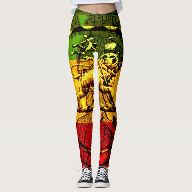Rasta Leggings León del diseño de Judah (Anverso)