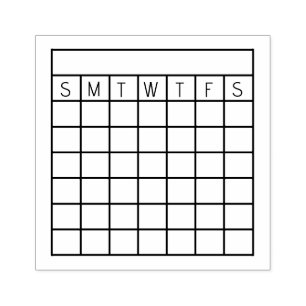 Rastreador de hábitos mensuales, sello de calendar