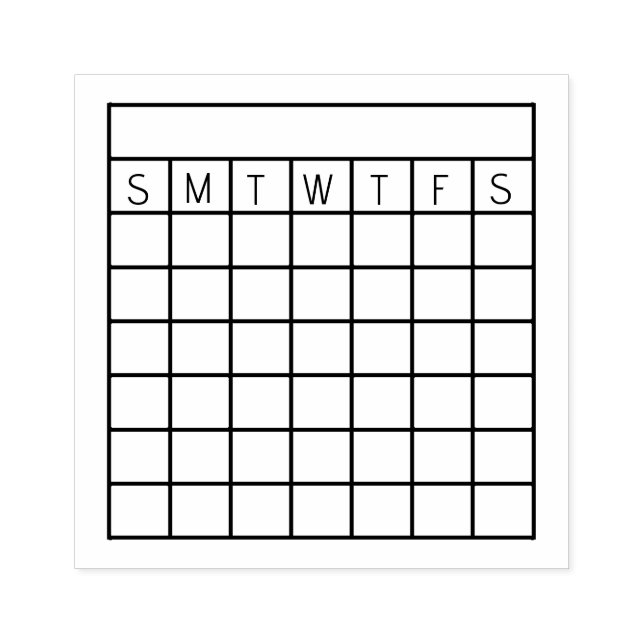 Rastreador de hábitos mensuales, sello de calendar (Impresión)