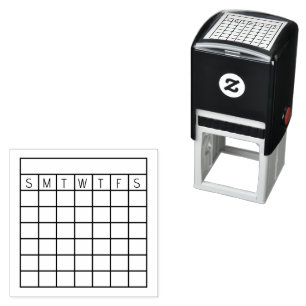 Rastreador de hábitos mensuales, sello de calendar